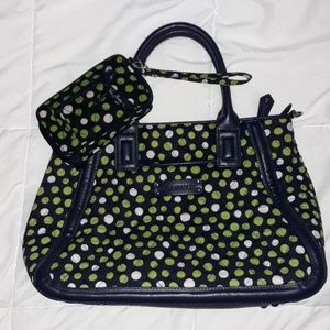 Vera bradley lucky dots satchel